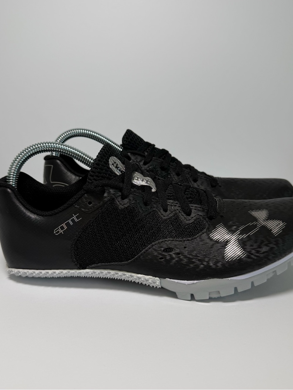 Under armour u kick 4 sprint spikes Black UA Racing Size M8.5 W10 (NEW)
